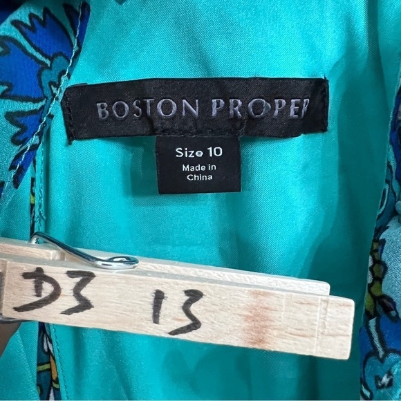 Boston Proper Paisley Print Ruffle High Neck Maxi Dress size - Picture 12 of 14